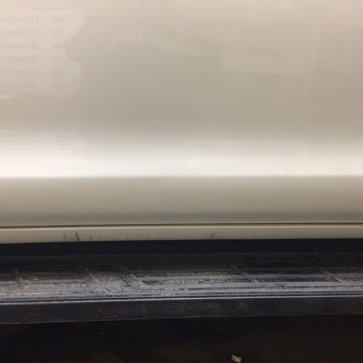 Toyota LC 150 удаление вмятины без покраски фото после